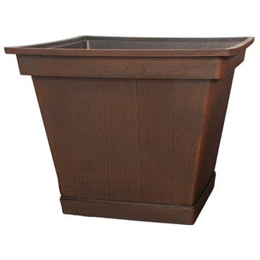 Grower Select 17.00 Harvest Garden Square Planter Mahogany 12/CS — photo 1 of 2