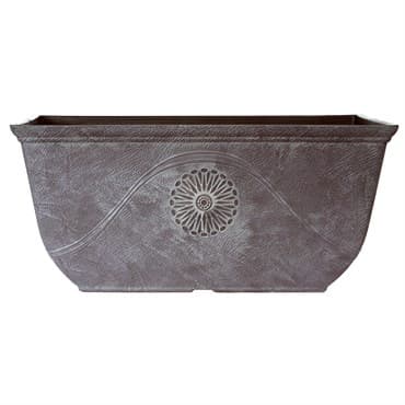 Grower Select 20.00 Anaheim Window Box Antique Slate 24/CS, 20.0in L x 10.0in W x 9in H x 13.6in BD, 20.37 Liters, 5.4 Gallons — photo 1 of 2