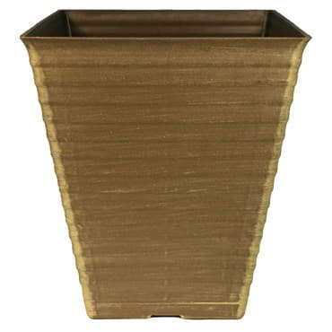 Grower Select 10.25 Square Sloan Pot Black / Bronze 36/CS — photo 1 of 2