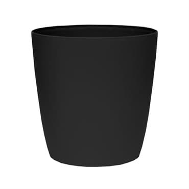 HC 8" Aria Round Planter Black — photo 1 of 2
