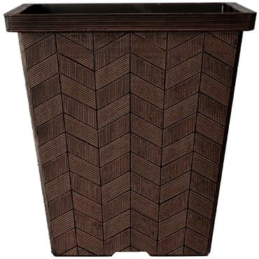 HC 14" Borden Square Low Planter Chestnut — photo 1 of 2