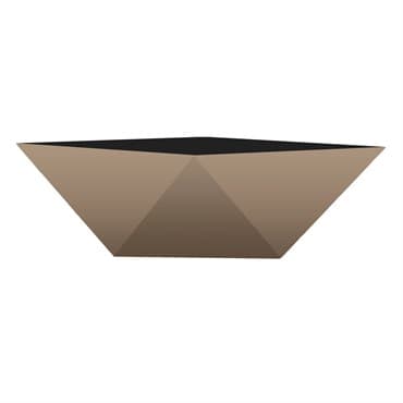 HC 6" Deco Faceted Bowl Artisan Taupe — photo 1 of 2
