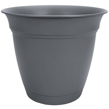 HC 8" Eclipse Round Planter Warm Gray — photo 1 of 2
