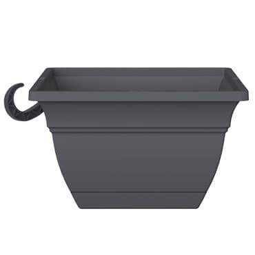 HC 12" Eclipse Square Hanging Basket Warm Gray — photo 1 of 2