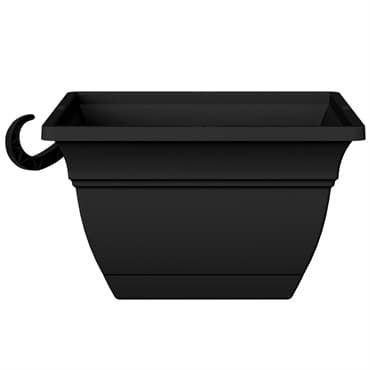 HC 12" Eclipse Square Hanging Basket Black — photo 1 of 2