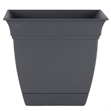 HC 8" Eclipse Square Planter Warm Gray — photo 1 of 2
