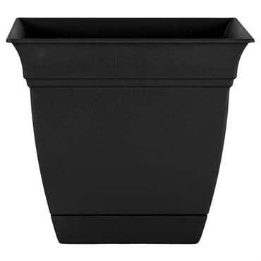 HC 8" Eclipse Square Planter Black — photo 1 of 2