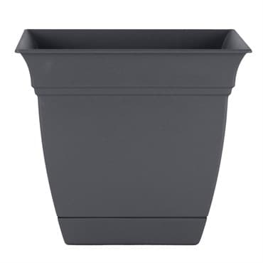 HC 10" Eclipse Square Planter Warm Gray — photo 1 of 2