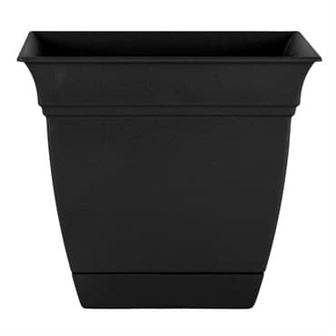 HC 12" Eclipse Square Planter Black — photo 1 of 2