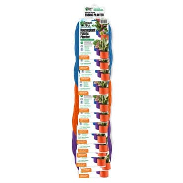 Smart Pot 12pc Houseplants 1gal Clip Strip Asst Colors (4 Each Berry Blue, Violet & Mandarin Orange) — photo 1 of 2