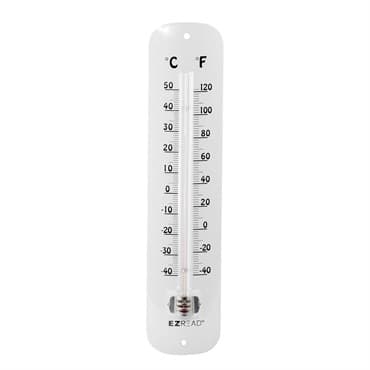 Headwind 12" EZ Read Metal Thermometer White Metal — photo 1 of 2