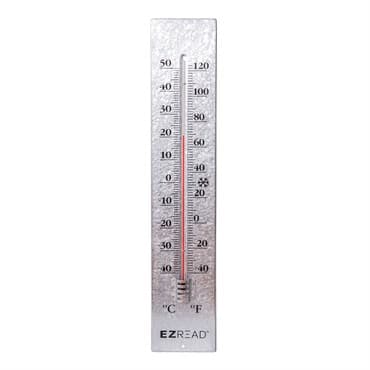 Headwind 22.5" EZ Read Metal Thermometer Antique Aluminum — photo 1 of 2