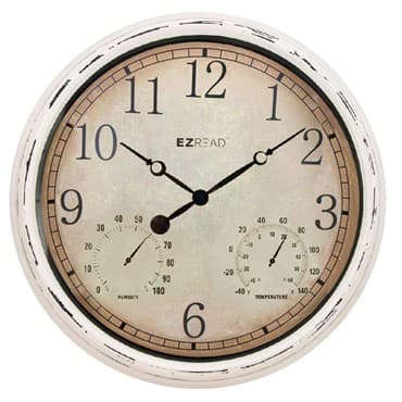 Headwind 15" EZ Read In/Out Clock White Weathered — photo 1 of 2