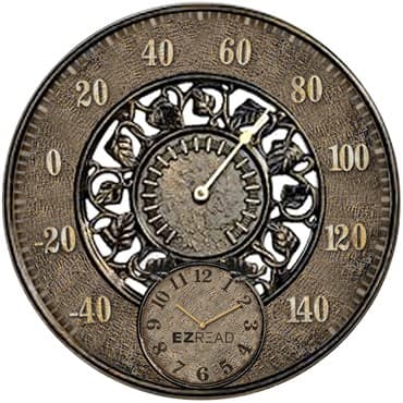 Headwinds 12" Clock Thermometer Vines — photo 1 of 2