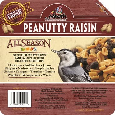 Heath Peanutty Raisin Suet Cake — photo 1 of 2