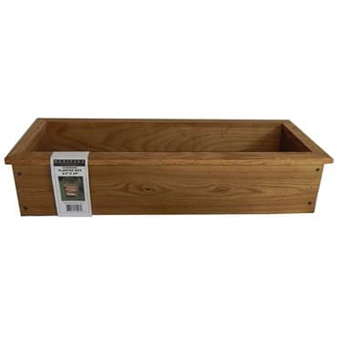 Heritage Wood Planter Box 8.5"x24" Stained Walnut — photo 1 of 2
