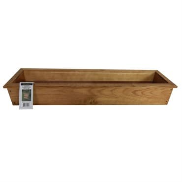 Heritage Wood Planter Box 8.5"x36" Stained Walnut — photo 1 of 2