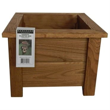 Heritage Wood Planter Box w/ Legs 12"x12"x11" Stained Walnut — photo 1 of 2