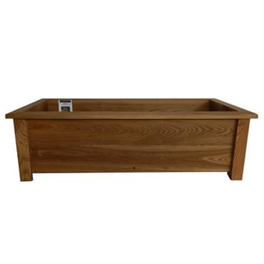 Heritage Wood Planter Box w/ Legs 12"x36"x11" Stained Walnut — photo 1 of 2