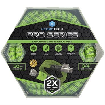 Hydrotech 3/4"x50' ProSeries Expandable Max-Flow Hose Green — photo 1 of 2