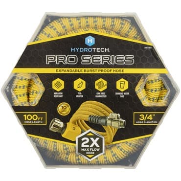 Hydrotech 3/4"x100' ProSeries Expandable Max-Flow Hose Yellow — photo 1 of 2