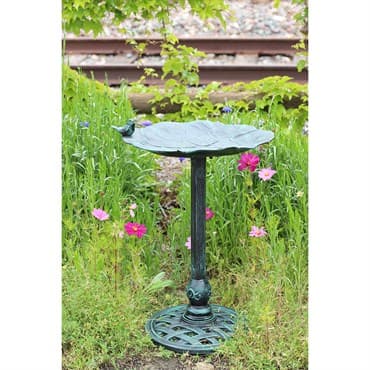 Innova Lily Pad Bird Birdbath Verdigris — photo 1 of 2