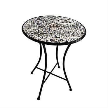 Innova Bella Blue Mosaic Table Steel Frame — photo 1 of 2