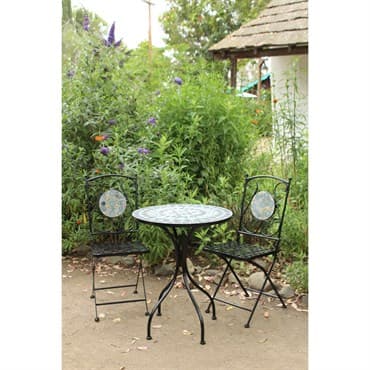 Innova Belmont Blue Mosaic Chair Steel — photo 1 of 2