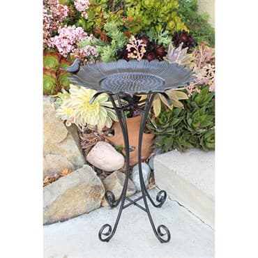 Innova Sunflower Birdbath Antique Black — photo 1 of 2