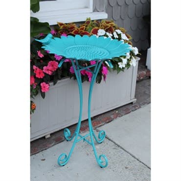 Innova Sunflower Birdbath Brushed Blue — photo 1 of 2