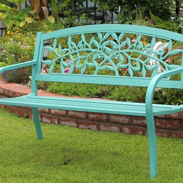 Innova Spring Leave Steel Bench Patina — photo 1 of 2
