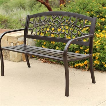 Innova Spring Leave Steel Bench Bronze — photo 1 of 2