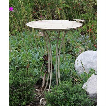 Innova Vintage Floral Birdbath Vintage White — photo 1 of 2