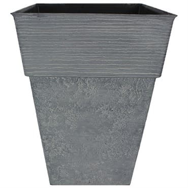 HC 13" Avino Square Planter Oxidized Black Listo — photo 1 of 2