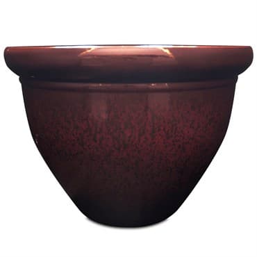 Listo 12" Pizzazz Resin Pltr Warm Red w/speckle — photo 1 of 2