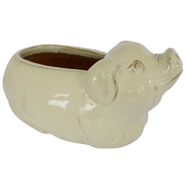 MCarr 19" Pig Planter Light Cream — photo 1 of 2