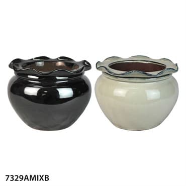 MCarr 4pc Self Watering Scallop Pot Mixed Asst — photo 1 of 2