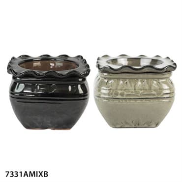 MCarr 4PC 7.5" Self Water Scallop Pot Mixed Asst — photo 1 of 2