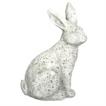 MCarr 14.2" Tall Rabbit Facing Right White — photo 1 of 2