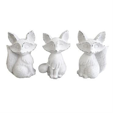 MCarr 3PC Small Fox Assortment White 4/CS — photo 1 of 2