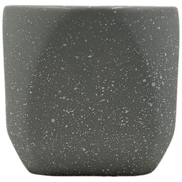 MCarr 4.5"x4.5"x3.7" Ceramic Pot Matte Glazing Grey — photo 1 of 2