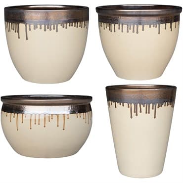 MCarr 26PC Plain Planter Plt Gold Yellow Cream — photo 1 of 2