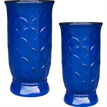 MCarr 8pc Tall Scallop Planter Pallet Admiral Blue — photo 1 of 2