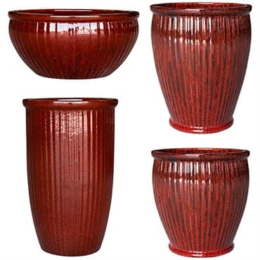 MCarr 26pc Glazed Mixed Planter Pallet Assortment Red Wine — photo 1 of 2
