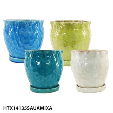 MCarr 4PC 8" Hammered Cache Set Mixed W/Sauc} — photo 1 of 2