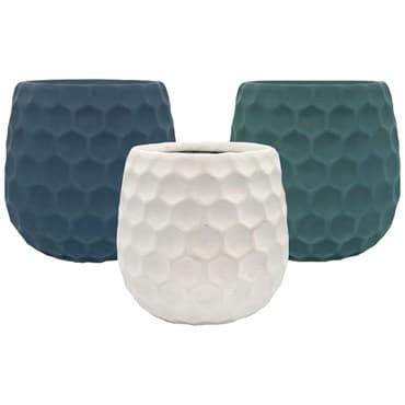 MCarr 8pc 7" Dimple Fat Bottom Planter Asst Mixed Colors — photo 1 of 2