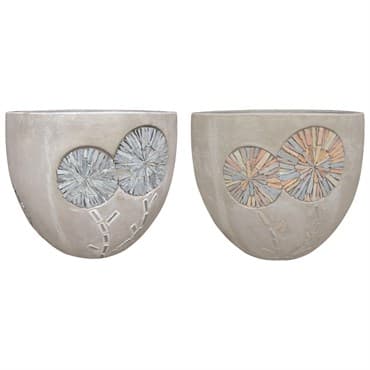 MCarr 24pc Light Cement Floral Mosaic Planter Pallet — photo 1 of 2