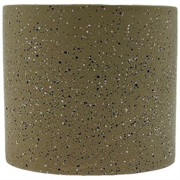 MCarr 4.4"x4.4"x4" Ceramic Matte Pot with Speckled Dots Tan — photo 1 of 2