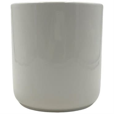 MCarr 5.31"x5.31"x5.51" Ceramic Pot with Glossy Glaze Finish Light Grey — photo 1 of 2