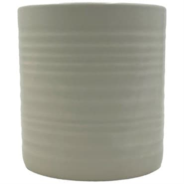 MCarr 5"x5"x5.5" Gloss Ceramic Pot Light Grey — photo 1 of 2